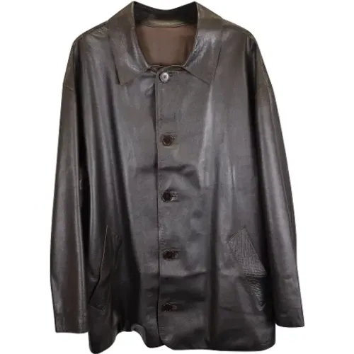 Pre-owned Leather outerwear , male, Sizes: 2XS - Fendi Vintage - Modalova