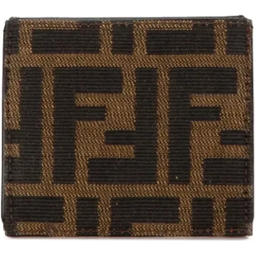 Pre-owned Canvas wallets , female, Sizes: ONE SIZE - Fendi Vintage - Modalova