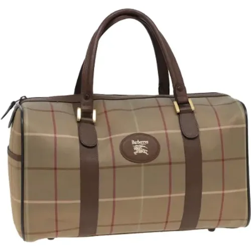 Pre-owned Weekend Bags, female, , Size: ONE SIZE Pre-owned Canvas travel-bags - Burberry Vintage - Modalova