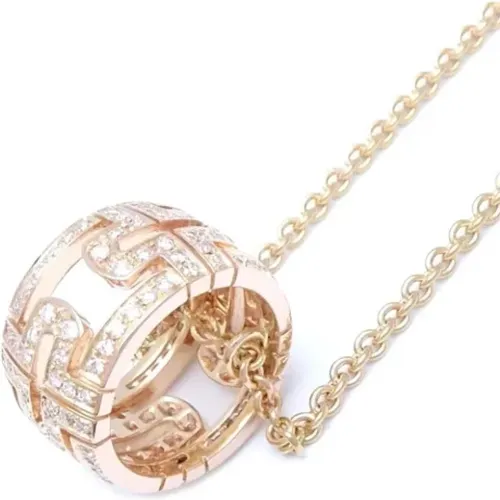 Pre-owned Rose Gold necklaces , female, Sizes: ONE SIZE - Bvlgari Vintage - Modalova