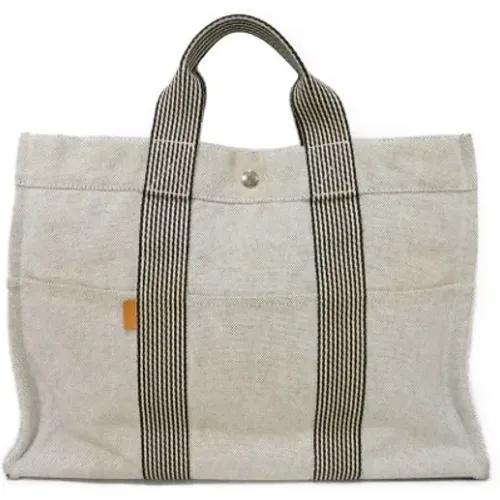 Pre-owned Tote Bags, female, , Size: ONE SIZE Pre-owned Fabric handbags - Hermès Vintage - Modalova