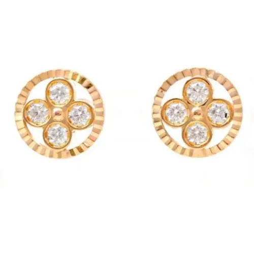 Pre-owned Jewellery, female, , Size: ONE SIZE Pre-owned Rose Gold earrings - Louis Vuitton Vintage - Modalova