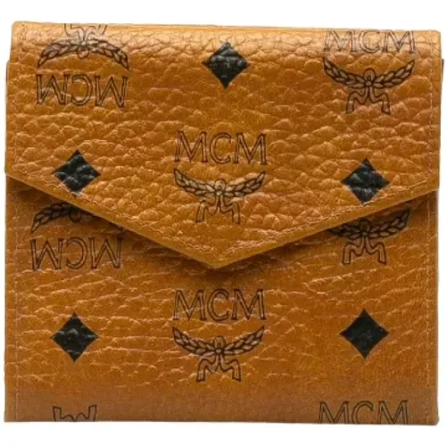 Pre-owned Wallets, female, , Size: ONE SIZE Pre-owned Canvas wallets - MCM Pre-owned - Modalova