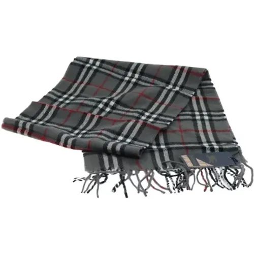 Pre-owned Scarves, female, , Size: ONE SIZE Pre-owned Wool scarves - Burberry Vintage - Modalova