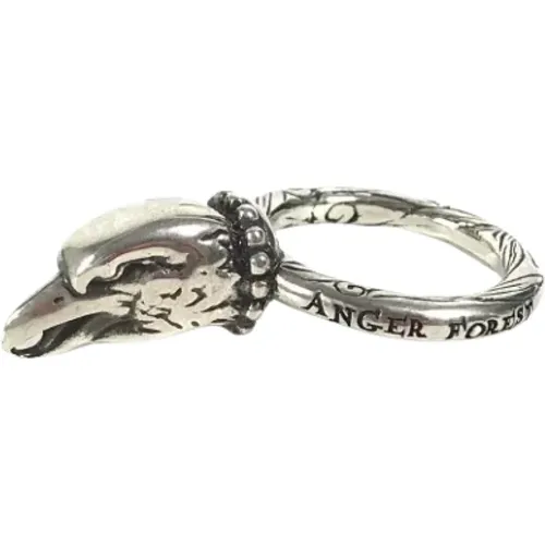 Pre-owned Jewellery, male, , Size: ONE SIZE Pre-owned Silver rings - Gucci Vintage - Modalova