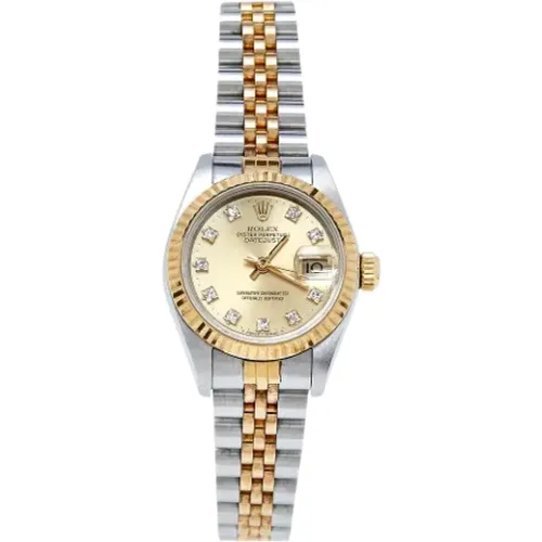 Pre-owned Stainless Steel watches , female, Sizes: ONE SIZE - Rolex Vintage - Modalova