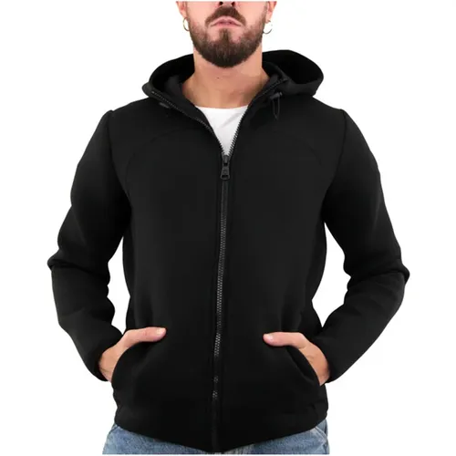 Zip-throughs, male, , Size: 2XL Hooded Zip Sweater - Colmar - Modalova