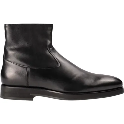 Ankle Boots, male, , Size: 11 US Leather Ankle Boots - Santoni - Modalova