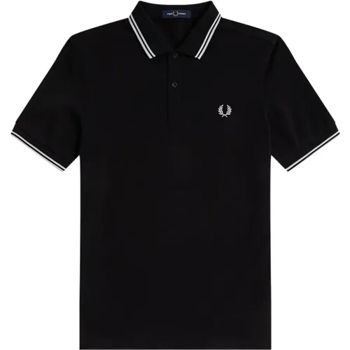 Polo Shirts, male, , Size: L Slim Fit Twin Tipped Polo - Fred Perry - Modalova