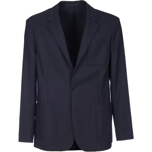 Blazers, male, , Size: XL Wool Jacket - Ss23 Collection - PS By Paul Smith - Modalova