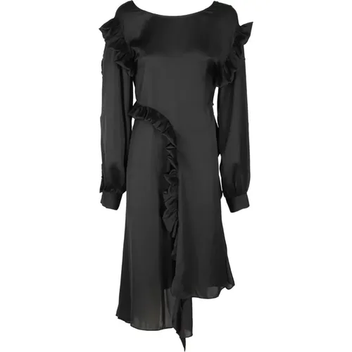 Satin Drapiertes Kleid , Damen, Größe: M - Remain Birger Christensen - Modalova