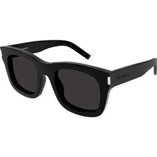 Schwarze Sonnenbrille für Frauen , Damen, Größe: 55 MM - Saint Laurent - Modalova