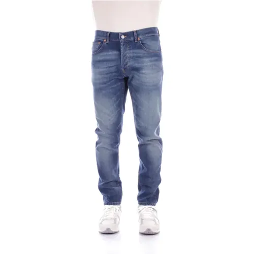 Denim Jeans mit Logo-Hintertasche - Dondup - Modalova