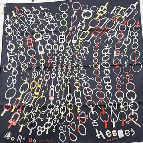 Pre-owned Scarves, female, , Size: ONE SIZE Pre-owned Silk scarves - Hermès Vintage - Modalova