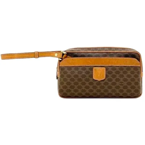 Pre-owned Clutches, female, , Size: ONE SIZE Pre-owned Canvas clutches - Celine Vintage - Modalova