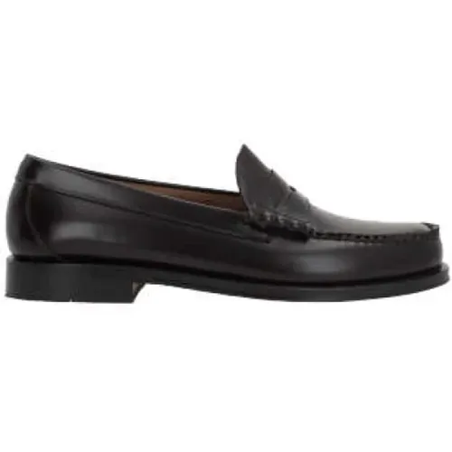 Braune Leder Mokassin Schuhe , Herren, Größe: 45 EU - G.h. Bass & Co. - Modalova