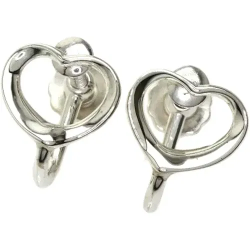 Pre-owned Jewellery, female, , Size: ONE SIZE Pre-owned Silver earrings - Tiffany & Co. Pre-owned - Modalova