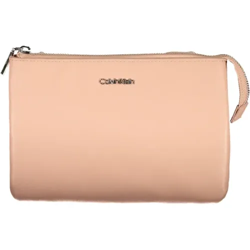 Rosa Polyester Handtasche mit Verstellbarem Riemen - Calvin Klein - Modalova