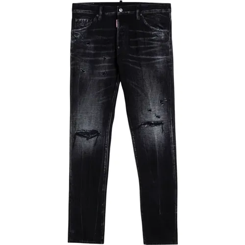 Regular Fit Denim Jeans , male, Sizes: XL, L, M, 3XL, 2XL, XS - Dsquared2 - Modalova