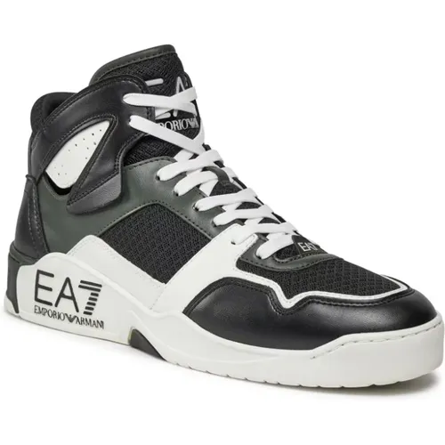 Technische Stoffbeschichtete Sneakers , Herren, Größe: 42 1/2 EU - Emporio Armani EA7 - Modalova