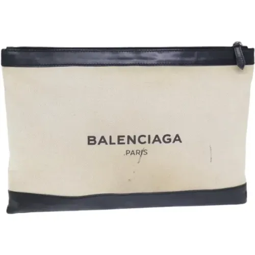 Pre-owned Clutches, female, , Size: ONE SIZE Pre-owned Canvas clutches - Balenciaga Vintage - Modalova