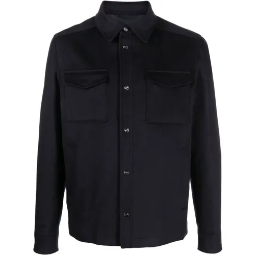 Wolle Kaschmir Overshirt Herno - Herno - Modalova