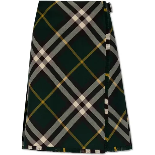 Wool skirt , female, Sizes: 2XS, 3XS - Burberry - Modalova