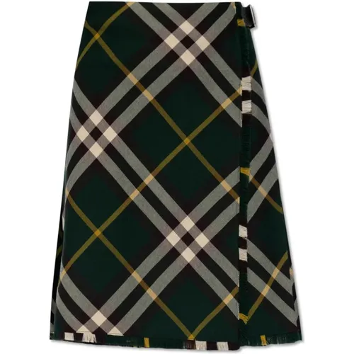 Wool skirt , female, Sizes: 2XS, 3XS, XS - Burberry - Modalova