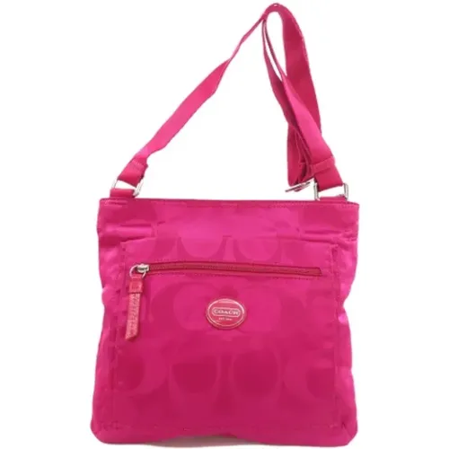 Pre-owned Cross Body Bags, female, , Size: ONE SIZE Pre-owned Nylon shoulder-bags - Coach Pre-owned - Modalova