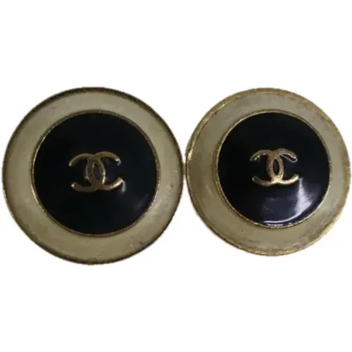 Pre-owned Jewellery, female, , Size: ONE SIZE Pre-owned Metal earrings - Chanel Vintage - Modalova