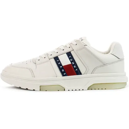 Leder-Sneakers - , Herren, Größe: 41 EU - Tommy Jeans - Modalova