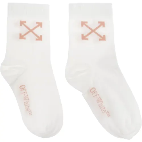 Baumwollsocken mit Logo Off White - Off White - Modalova