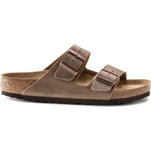 Sliders, male, , Size: 11 US Lightweight Comfortable Leather Sandals - Birkenstock - Modalova