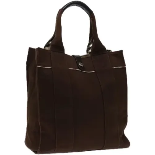 Pre-owned Tote Bags, female, , Size: ONE SIZE Pre-owned Canvas handbags - Burberry Vintage - Modalova