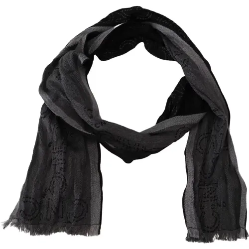 Winter Scarves, male, , Size: ONE SIZE Elegant Mens Wool Scarf - Costume National - Modalova