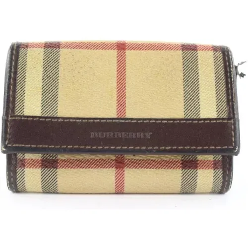 Pre-owned Wallets, female, , Size: ONE SIZE Pre-owned Canvas wallets - Burberry Vintage - Modalova