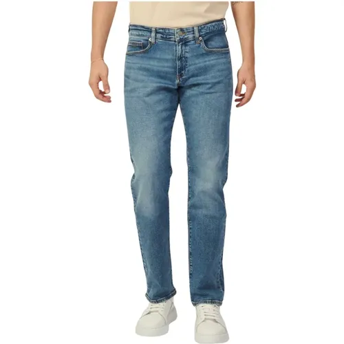 Blaue Slim Fit Straight Leg Jeans , Herren, Größe: W32 - Hugo Boss - Modalova