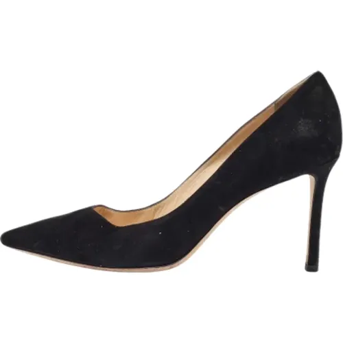 Pre-owned Pumps, female, , Size: 10 US Pre-owned Suede heels - Jimmy Choo Pre-owned - Modalova