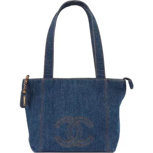 Pre-owned Denim chanel-bags , female, Sizes: ONE SIZE - Chanel Vintage - Modalova