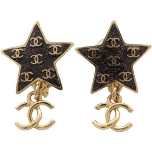 Pre-owned Metal earrings , female, Sizes: ONE SIZE - Chanel Vintage - Modalova