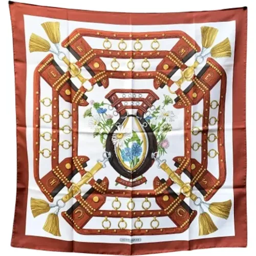 Pre-owned Scarves, female, , Size: ONE SIZE Pre-owned Silk scarves - Hermès Vintage - Modalova