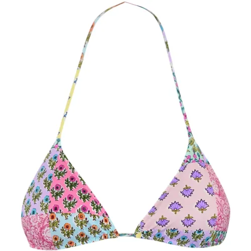 Floral Triangle Bikini with Removable Cups , female, Sizes: M, L - MC2 Saint Barth - Modalova