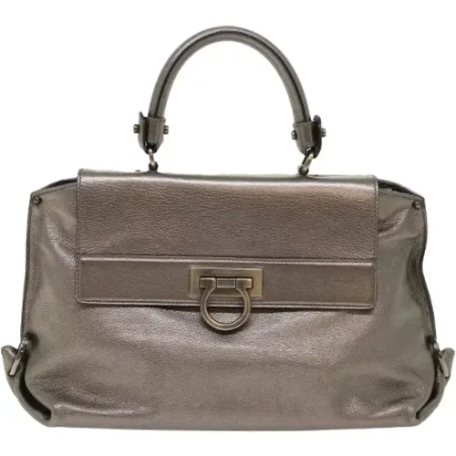 Pre-owned Leder Handtaschen , Damen, Größe: ONE Size - Salvatore Ferragamo Pre-owned - Modalova