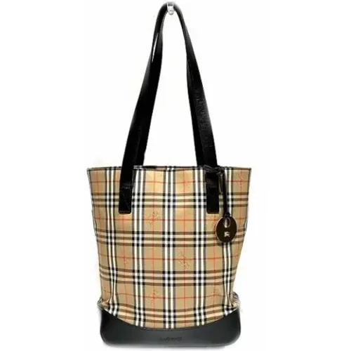 Pre-owned Tote Bags, female, , Size: ONE SIZE Pre-owned Leather shoulder-bags - Burberry Vintage - Modalova