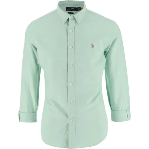 Linen Shirt with Logo Embroidery , male, Sizes: 2XL - Polo Ralph Lauren - Modalova