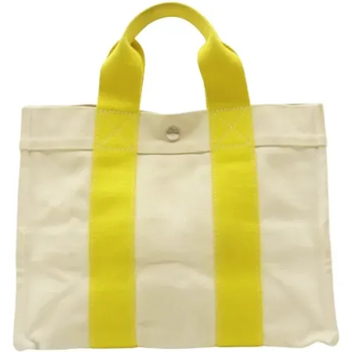 Pre-owned Tote Bags, unisex, , Size: ONE SIZE Pre-owned Canvas handbags - Hermès Vintage - Modalova