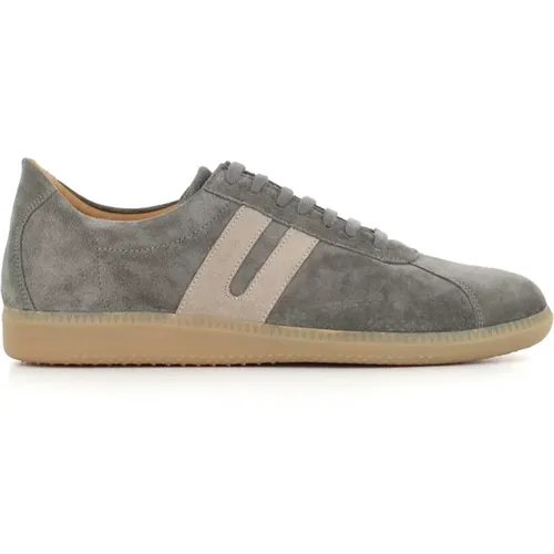 Grey Suede U Stripes Sneakers , male, Sizes: 13 UK, 7 UK, 9 UK - Ludwig Reiter - Modalova