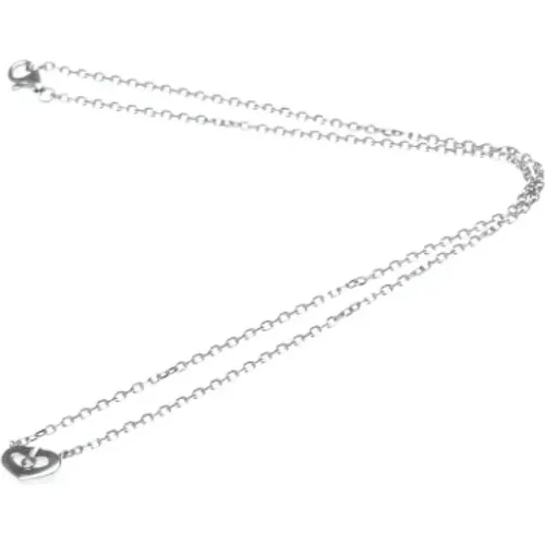 Pre-owned Jewellery, female, , Size: ONE SIZE Pre-owned White Gold necklaces - Cartier Vintage - Modalova