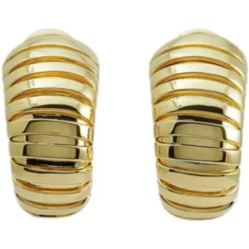 Pre-owned Jewellery, female, , Size: ONE SIZE Pre-owned Gold earrings - Bvlgari Vintage - Modalova