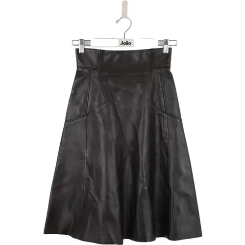 Pre-owned Skirts, female, , Size: 2XS Pre-owned Leather bottoms - Alexander McQueen Pre-owned - Modalova